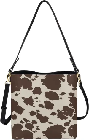 Belidome Women‘s Crossbody Handbags Pu Leather Bucket Shoulder Bag Lightweight Durable