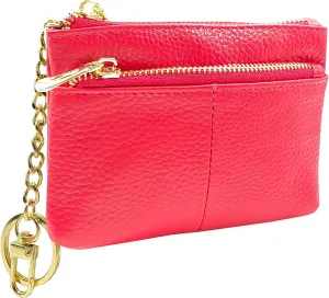 Beurlike Womens RFID Coin Purse Change Wallet Small Leather Card Holder Keychain