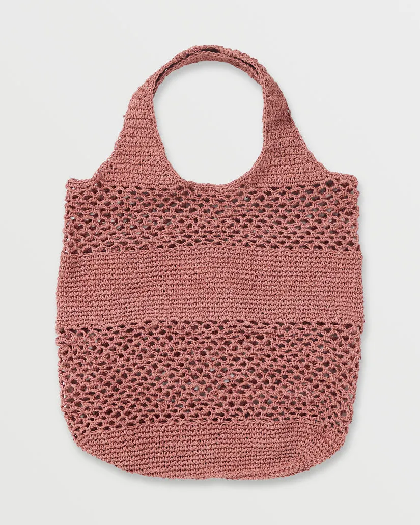 Billabong Chia Coast Tote Bag-Dark Coral