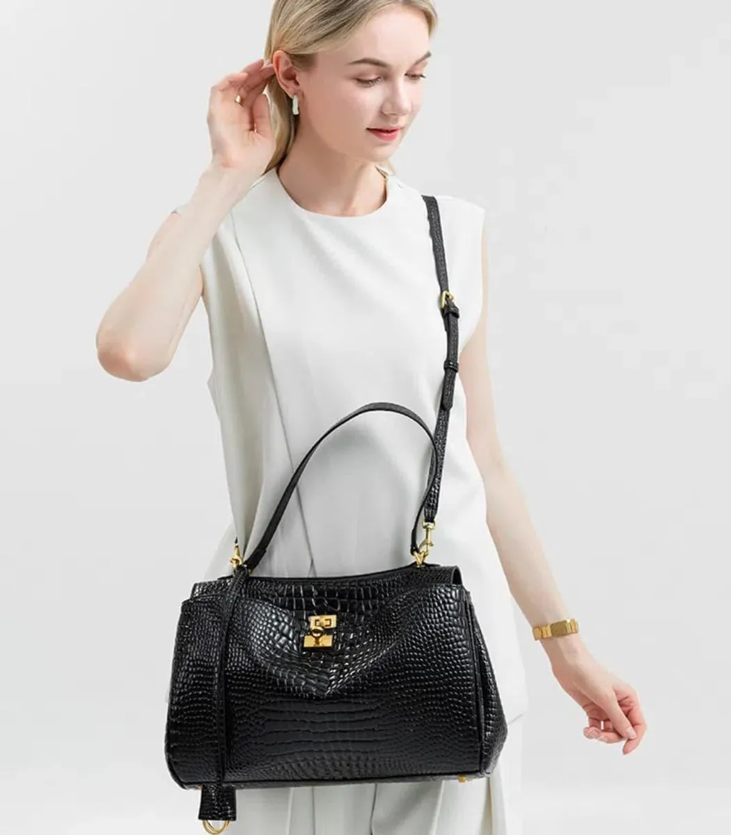 Black Tote Bag Shoulder Bag Large Casual HandBag Work College Purses for Women