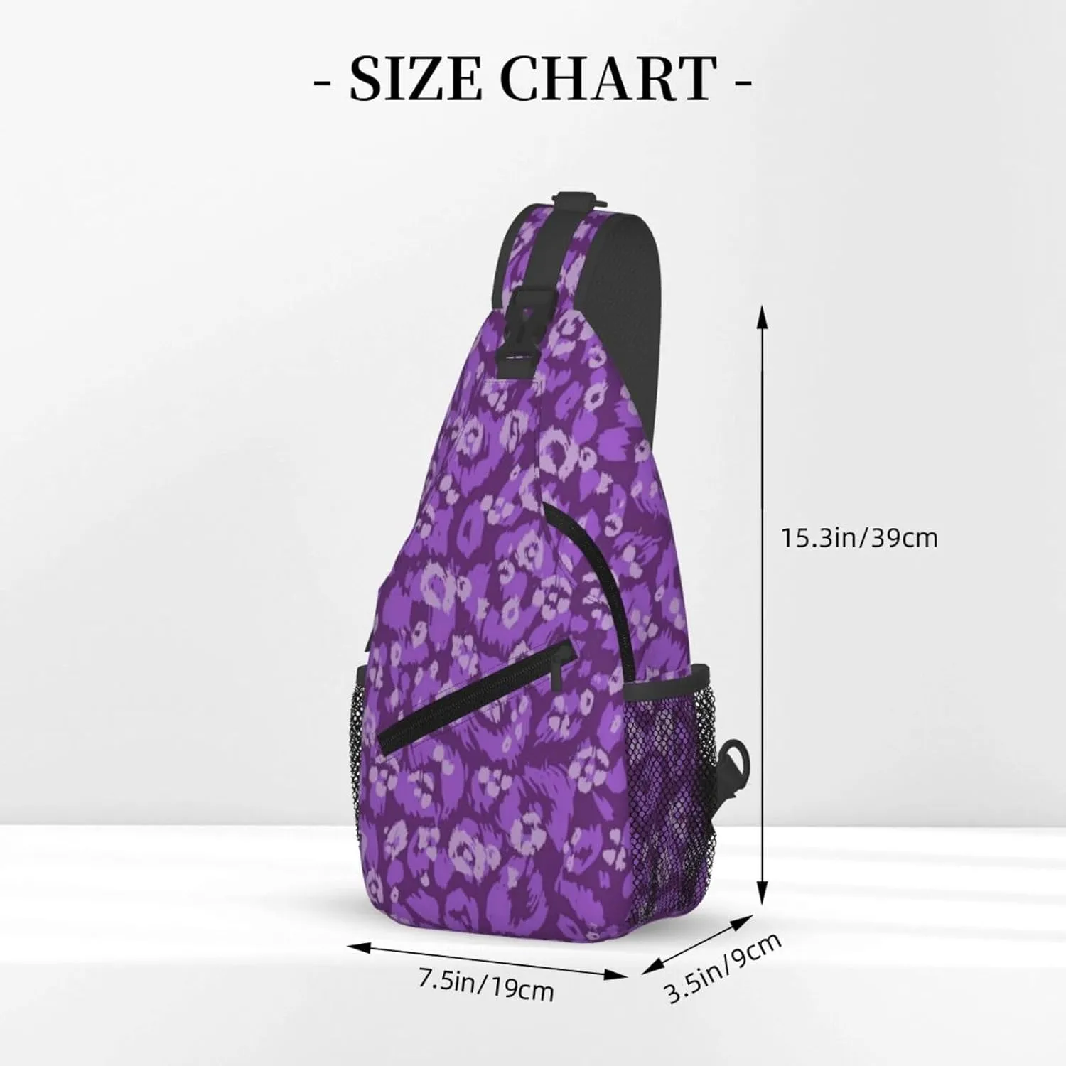 Boho Mandala Abstract Flower Sling Bag Adjustable Crossbody Bag Casual Chest Bags Travel Shoulder Backpack