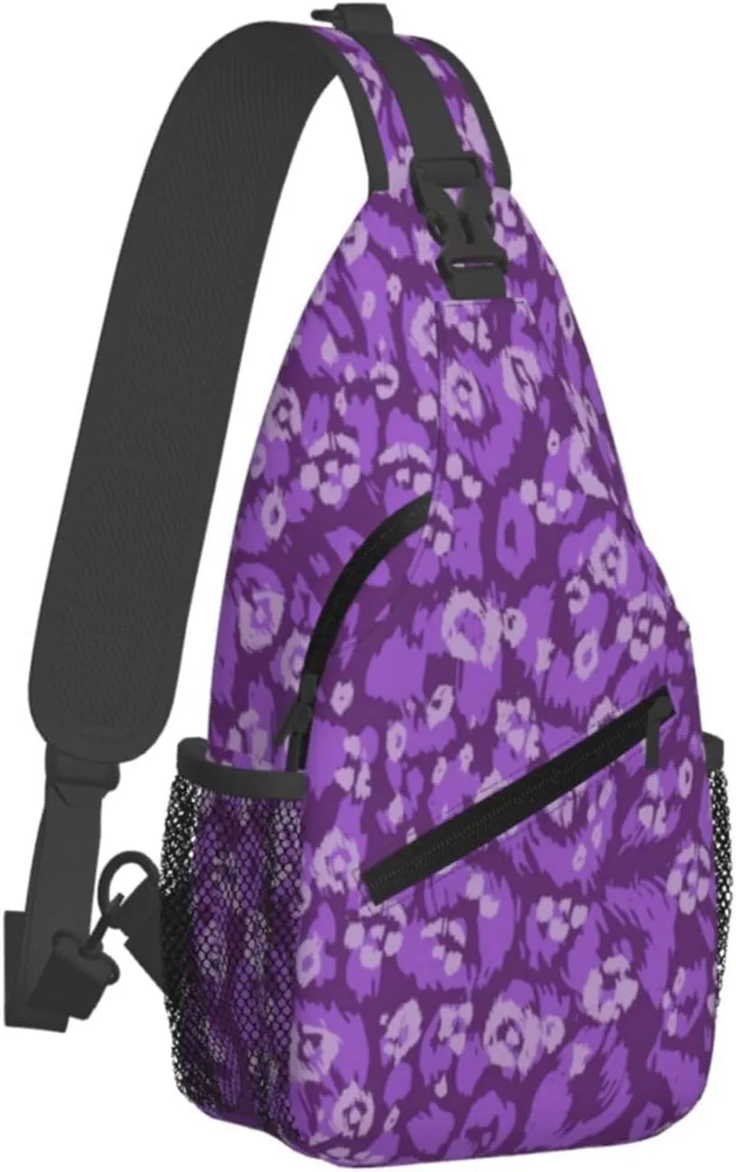 Boho Mandala Abstract Flower Sling Bag Adjustable Crossbody Bag Casual Chest Bags Travel Shoulder Backpack