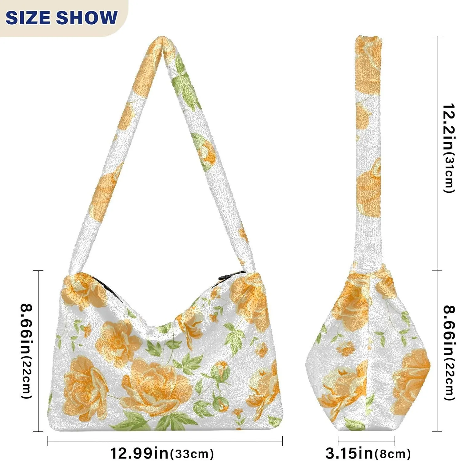 Botanical Pink Rose Magnolia Women Shoulder Bag Tote, Shoulder Handbag Women, Womens Outdoor Bag