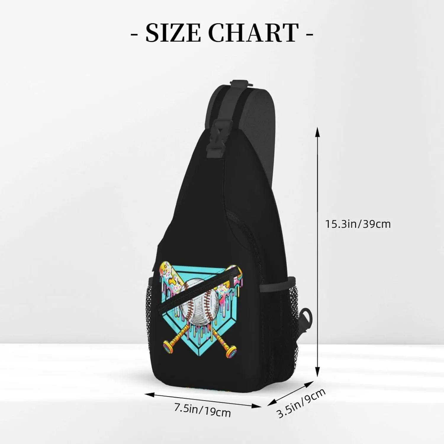 Bow Football Game Day Crossbody Bag Adjustable Sling Bag Casual Chest Bags Travel Shoulder Backpack