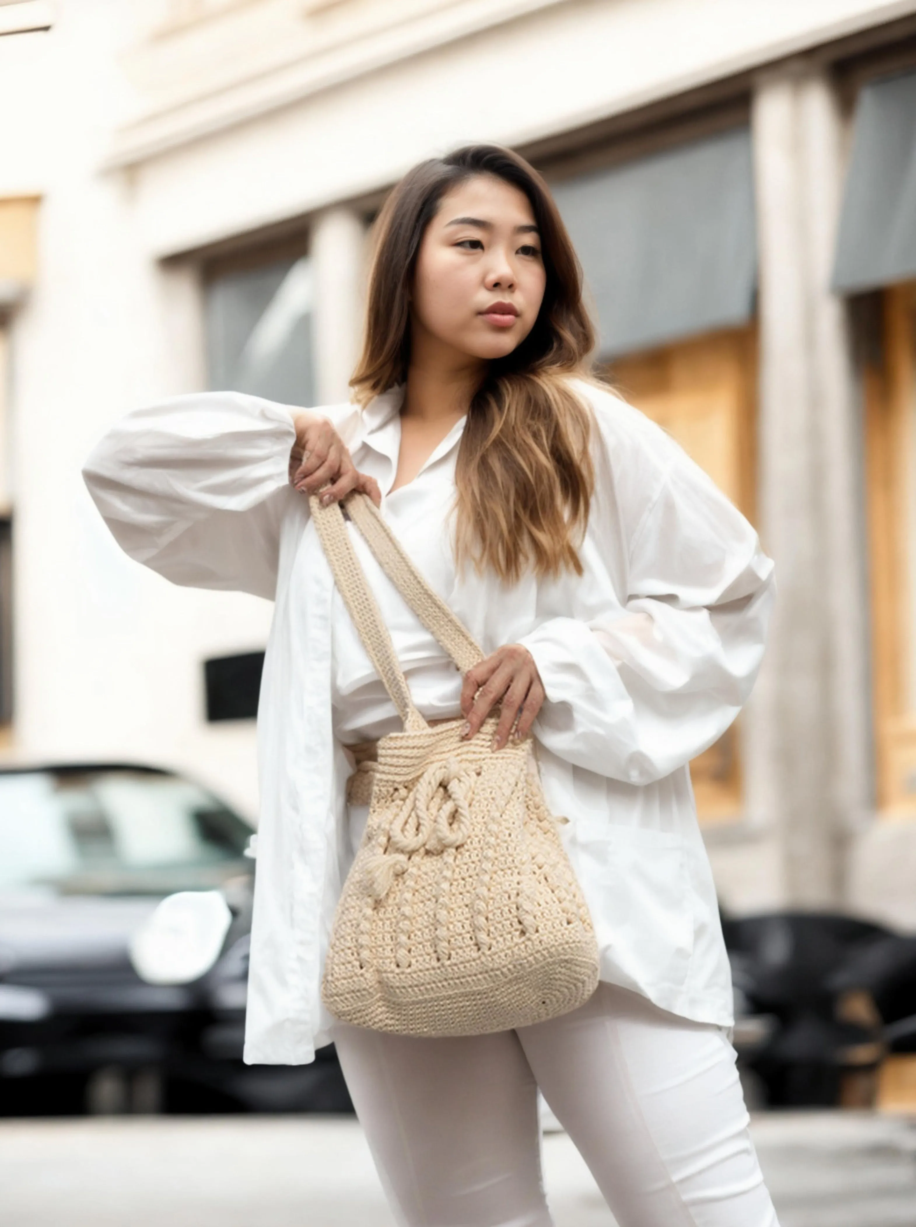Braided Puff Shoulder Bag