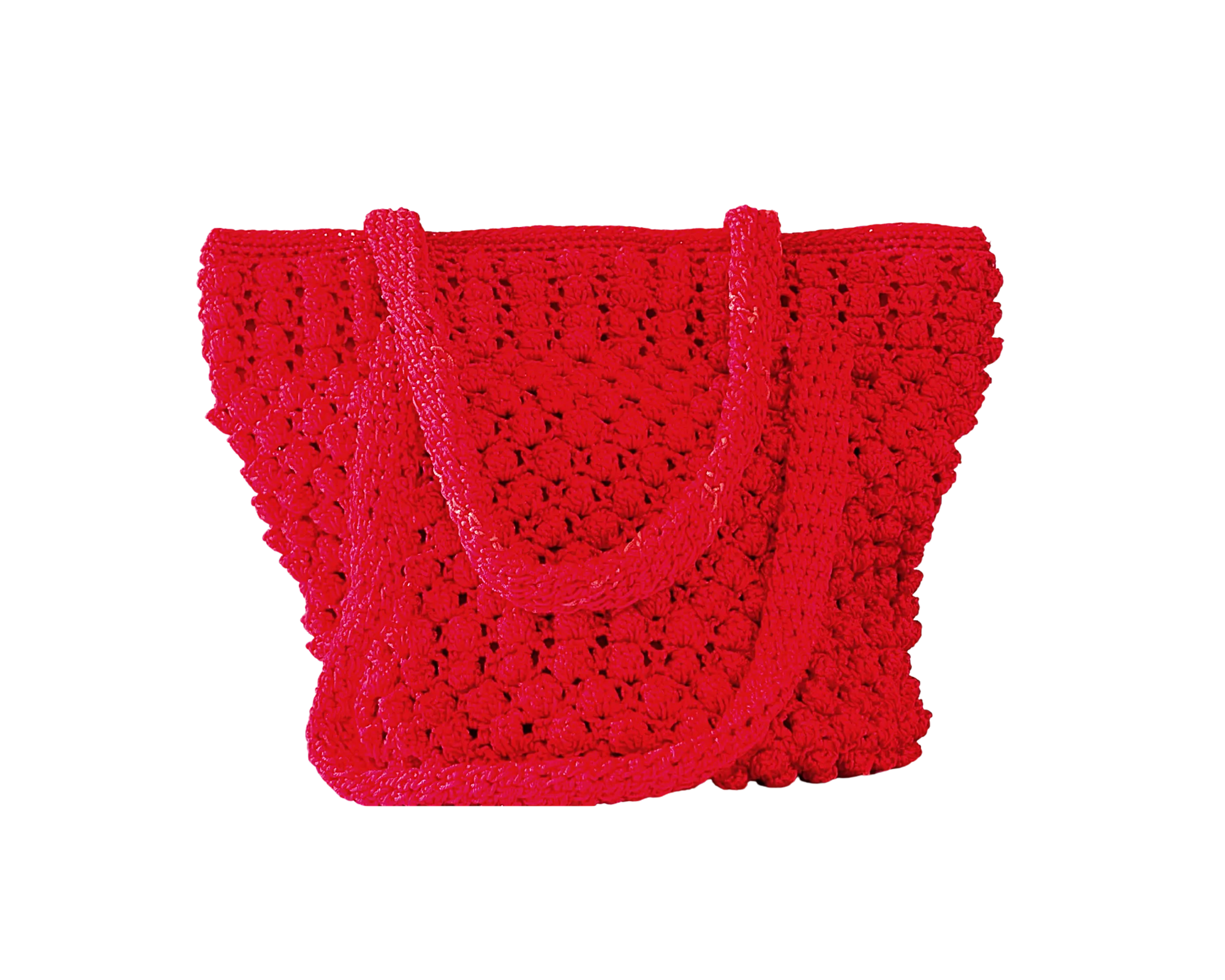 Bubbles Crochet Shoulder Tote Bag
