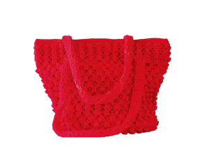 Bubbles Crochet Shoulder Tote Bag