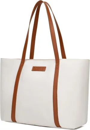 BUG Lightweight Women Laptop Tote Bag for Work, Casual Handbag for Travel Beach College Teacher