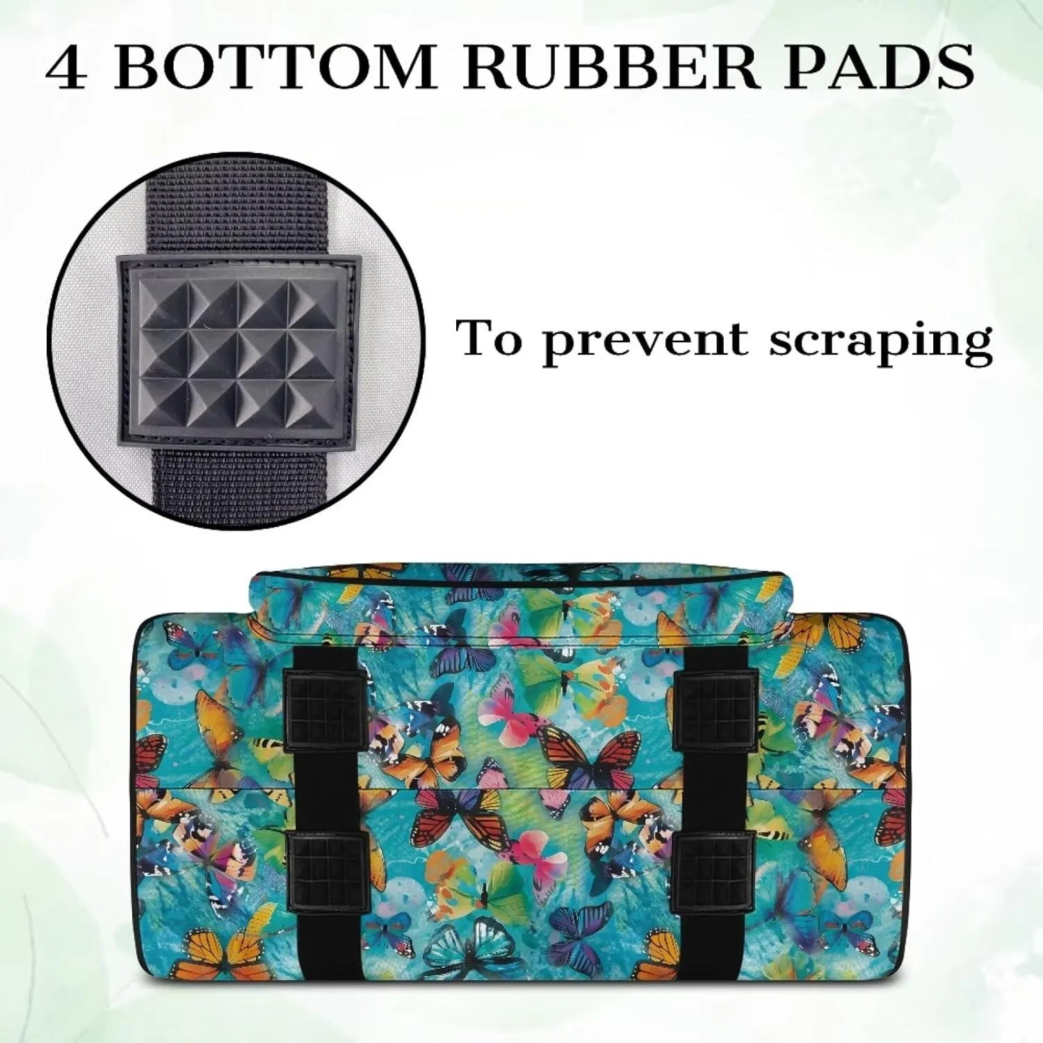Butterflies Sewing Machine Carrier Tote Bag for Sewing Machine Portable Sewing Case with Multiple Storage Pockets, Household Sewing Machine Handbags for Most Singer, Brother
