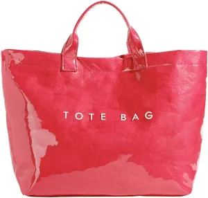 Caistre Women's PVC Tote Handbags Shoulder Bag Winter Fall Fashion Kraft Paper Tote Bag Y2K Large Shopping Bag