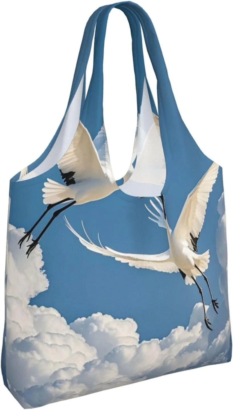 Canvas Tote Bag Lightweight Reusable Grocery Shopping Bag Tractor farm Handbag for Women Men