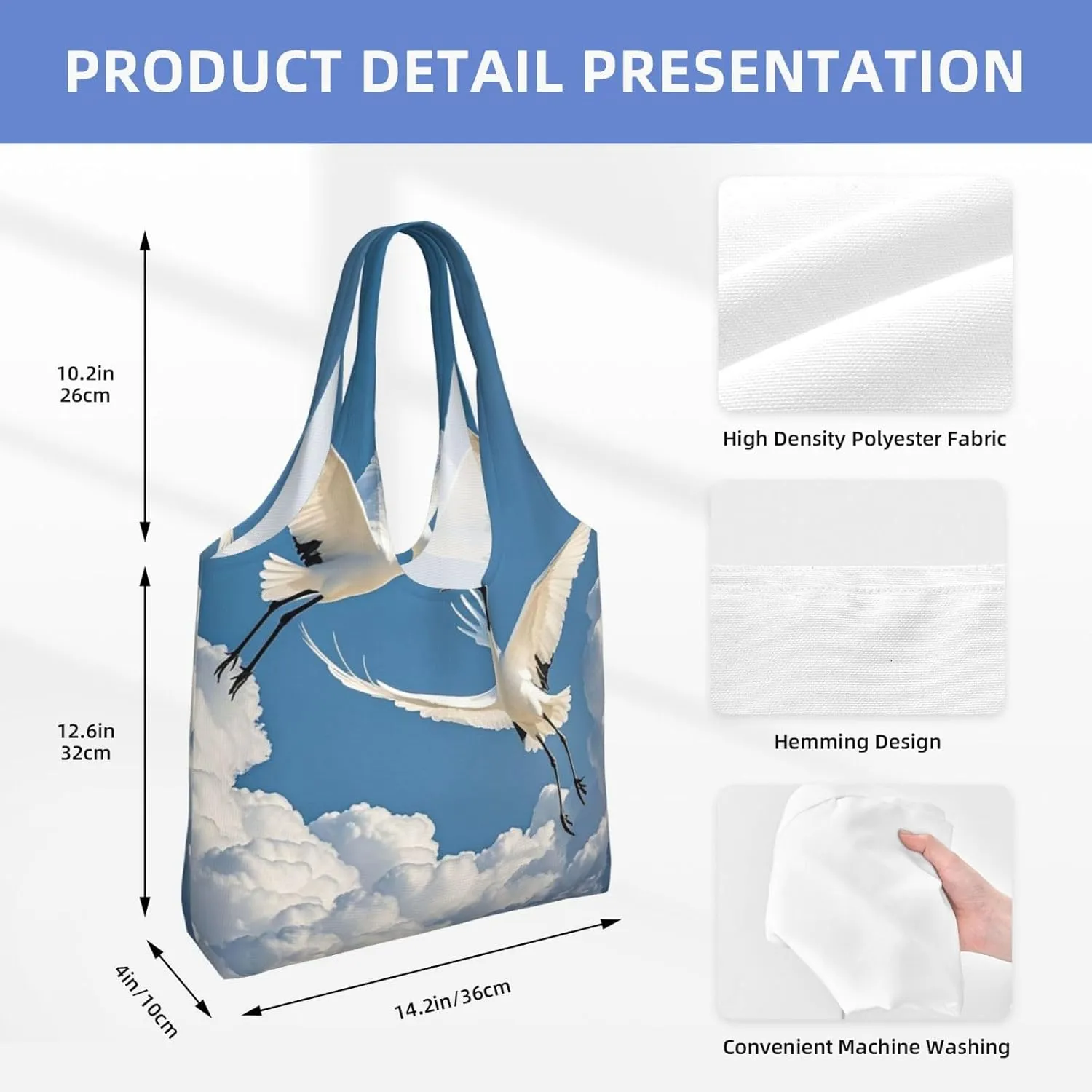 Canvas Tote Bag Lightweight Reusable Grocery Shopping Bag Tractor farm Handbag for Women Men