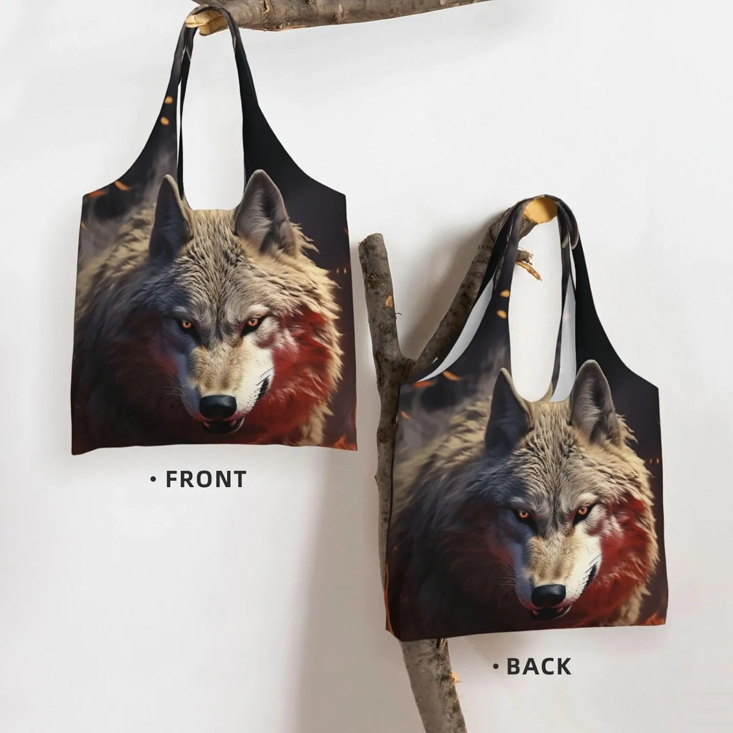 Canvas Tote Bag Lightweight Reusable Grocery Shopping Bag Yellow Flowers Handbag for Women Men