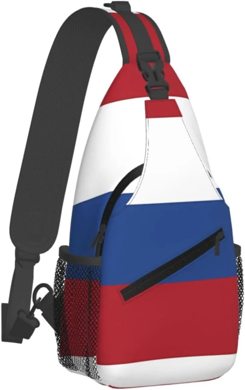Cape Verde Cape Verdean Flag Sling Bag Adjustable Chest Bags Casual Crossbody Bag Travel Shoulder Backpack