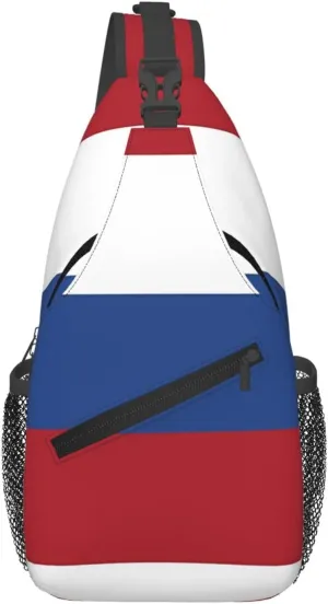 Cape Verde Cape Verdean Flag Sling Bag Adjustable Chest Bags Casual Crossbody Bag Travel Shoulder Backpack