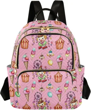 Carnival Clowns Backpack Purse for Women Small Shoulder Bags Fashion Travel Bag Casual Daypack Travel Bag M 202c1560