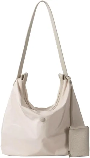 Casual Nylon Shoulder Bags for Women Large Tote Purse Lightweight Travel Handbags Working Top Handle Bags