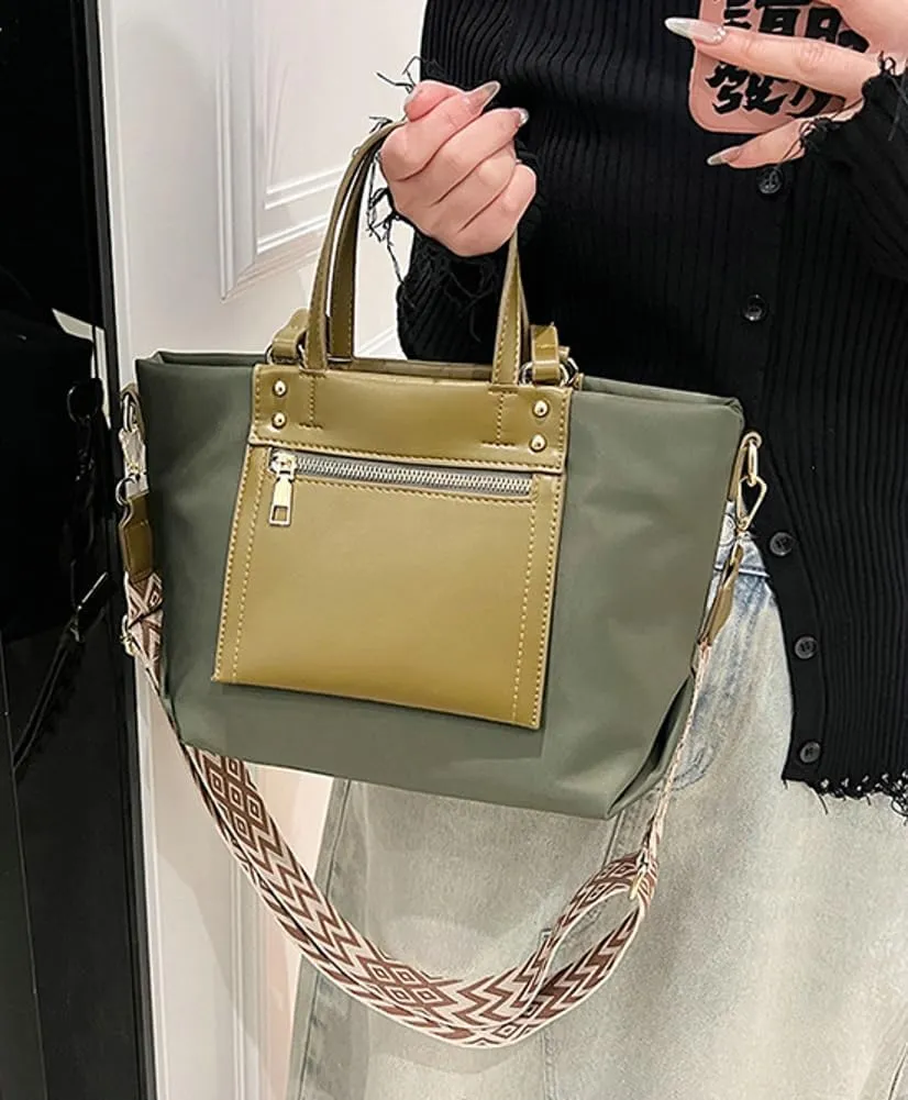 Casual Nylon Tote Bags for Women Canvas Shoulder Crossbody Bag Large Handbags Fashion Top Handle Purse