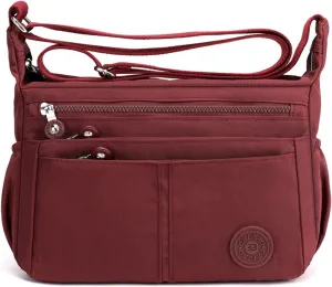 Casual Shoulder Bag Women Satchel Waterproof Nylon for Sport Work Shop