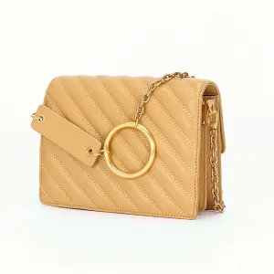 Casual Striped Genuine Leather Shoulder Bags