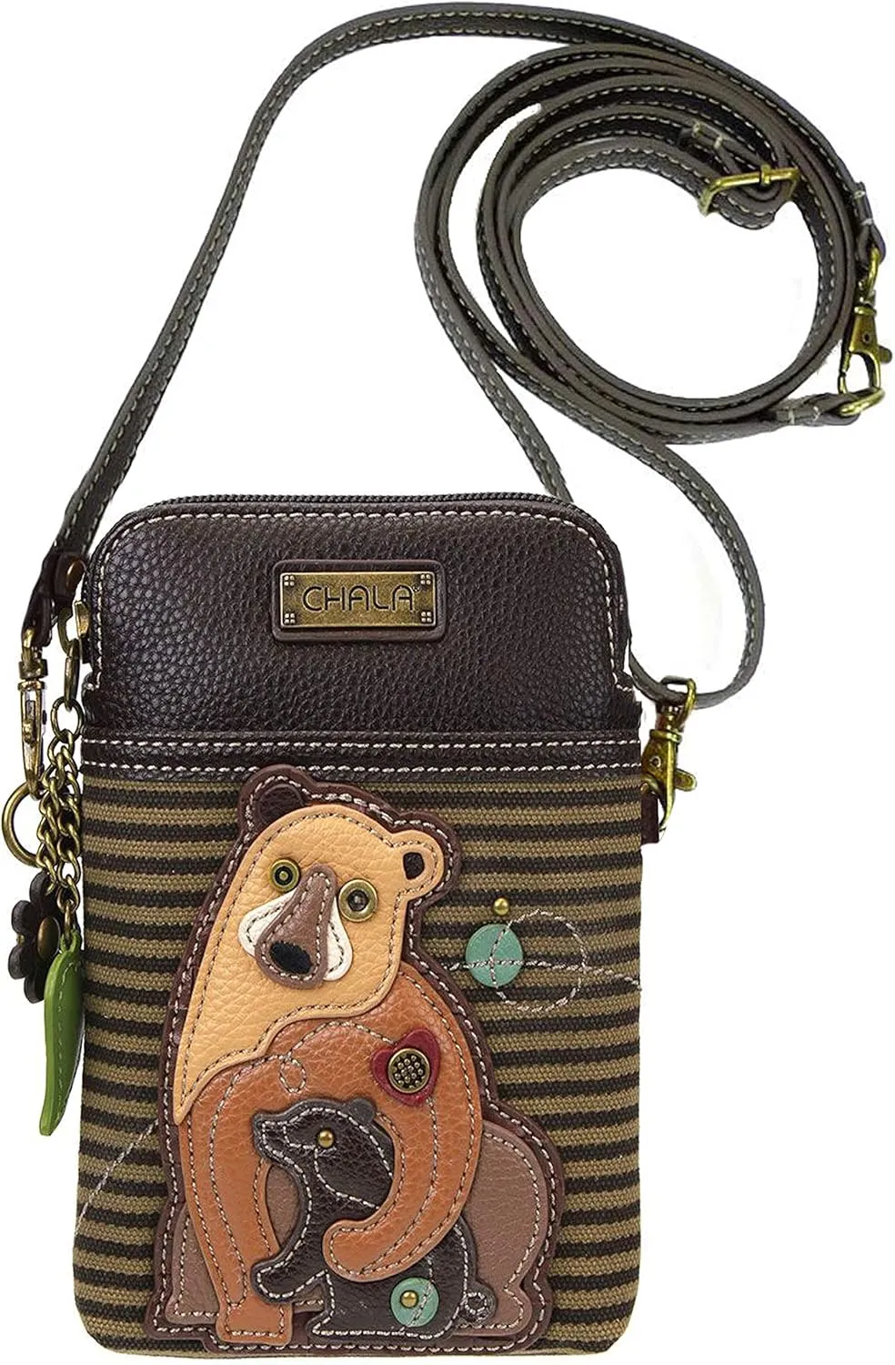 Chala Handbags Bears Cellphone Crossbody Handbag - Bear Lover