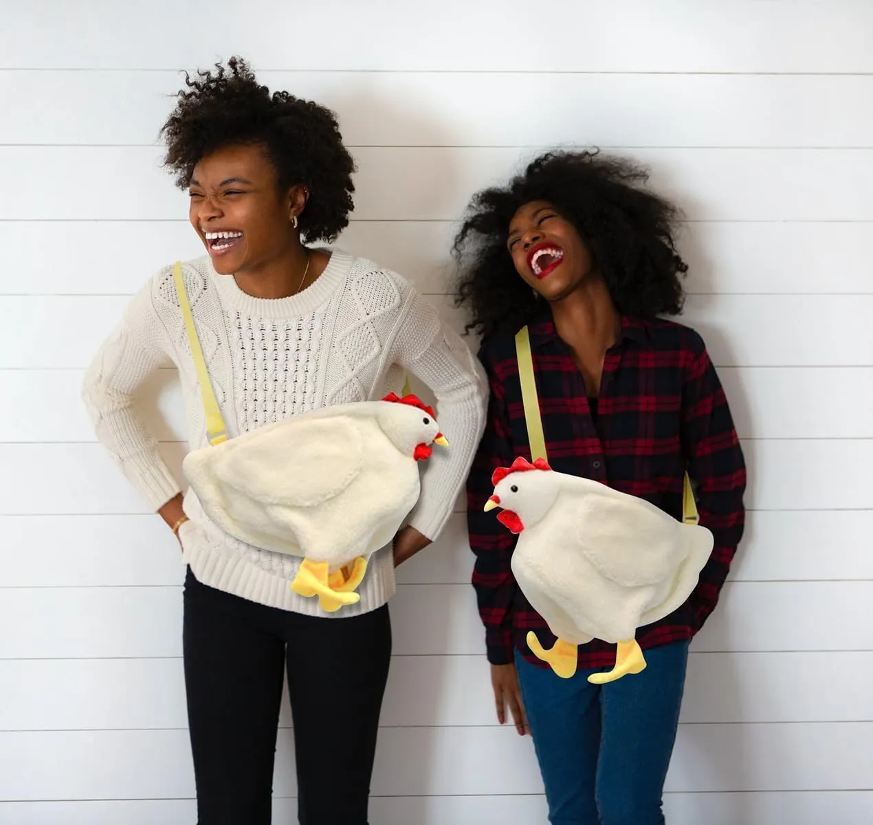 Chicken Purse Chicken Bag Fluffy Hen Crossbody Bag Plush Handbags Cartoon Shoulder bag For Women