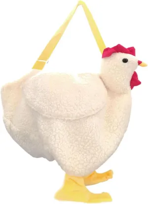 Chicken Purse Chicken Bag Fluffy Hen Crossbody Bag Plush Handbags Cartoon Shoulder bag For Women