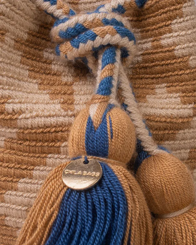 Chila Bags Elif Handwoven Small Shoulder Bag - Beige