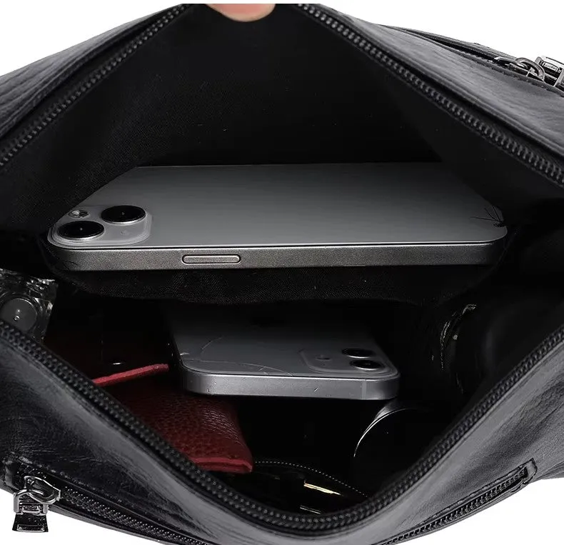 CL1257 - Premium Soft Leather Messenger Bag