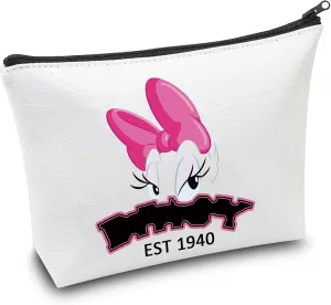 CMNIM Funny Duck Inspired Gift Duck Makeup Bag Duck Lover Gift Do-ald Est 1934 Pouch Bag for Best Friend Friendship Gift (D-isy Est Makeup Bag)