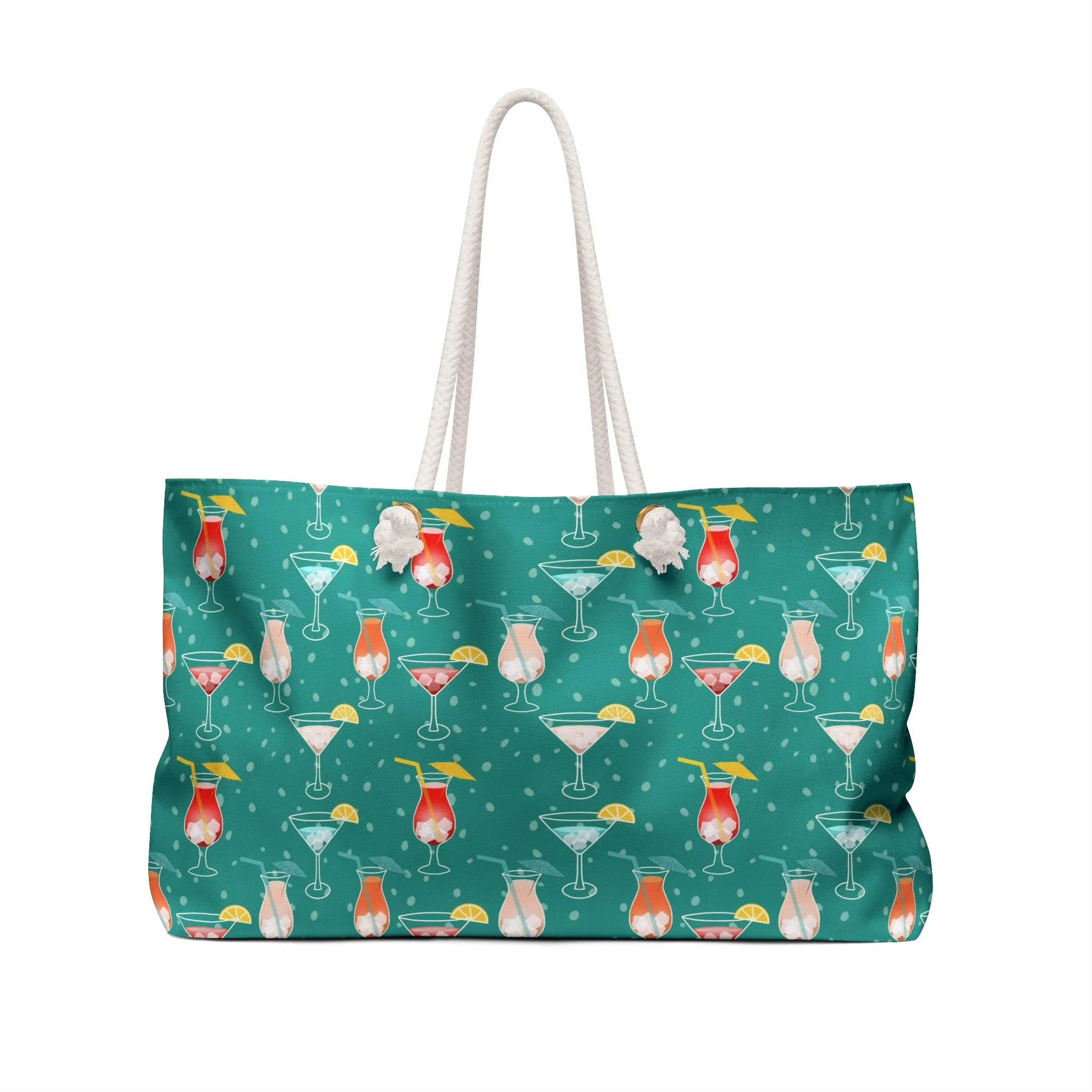Cocktails Delight Weekender Tote Bag: Colorful, Garnished, and Stylish