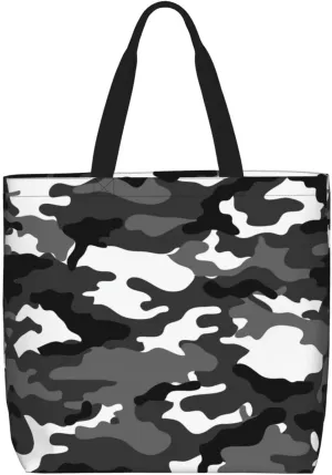 Cow Fur Print Print Tote Bags Reusable Grocery Bag Shoulde Bag Handbag For Office Shopping Travel Women Casual Work