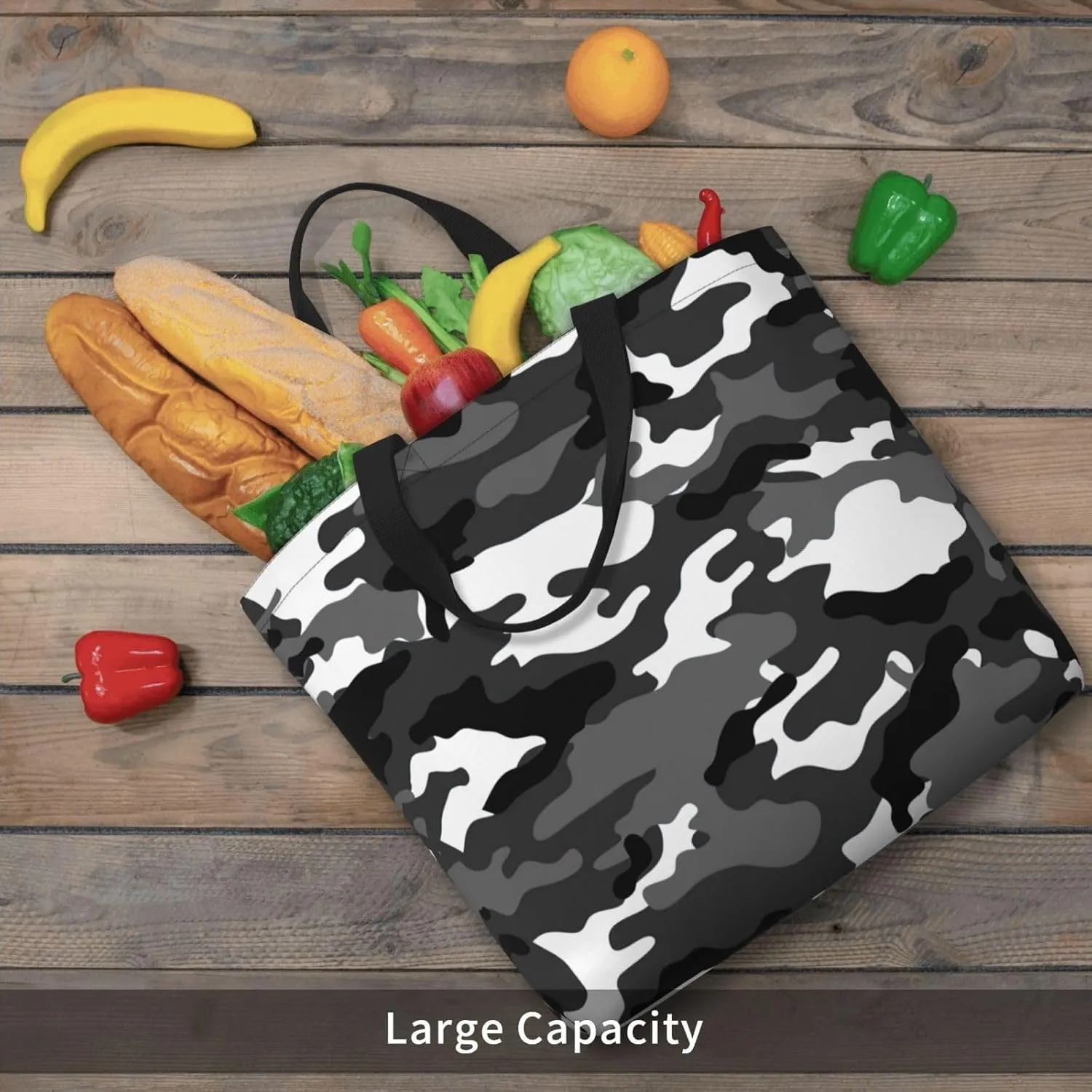 Cow Fur Print Print Tote Bags Reusable Grocery Bag Shoulde Bag Handbag For Office Shopping Travel Women Casual Work