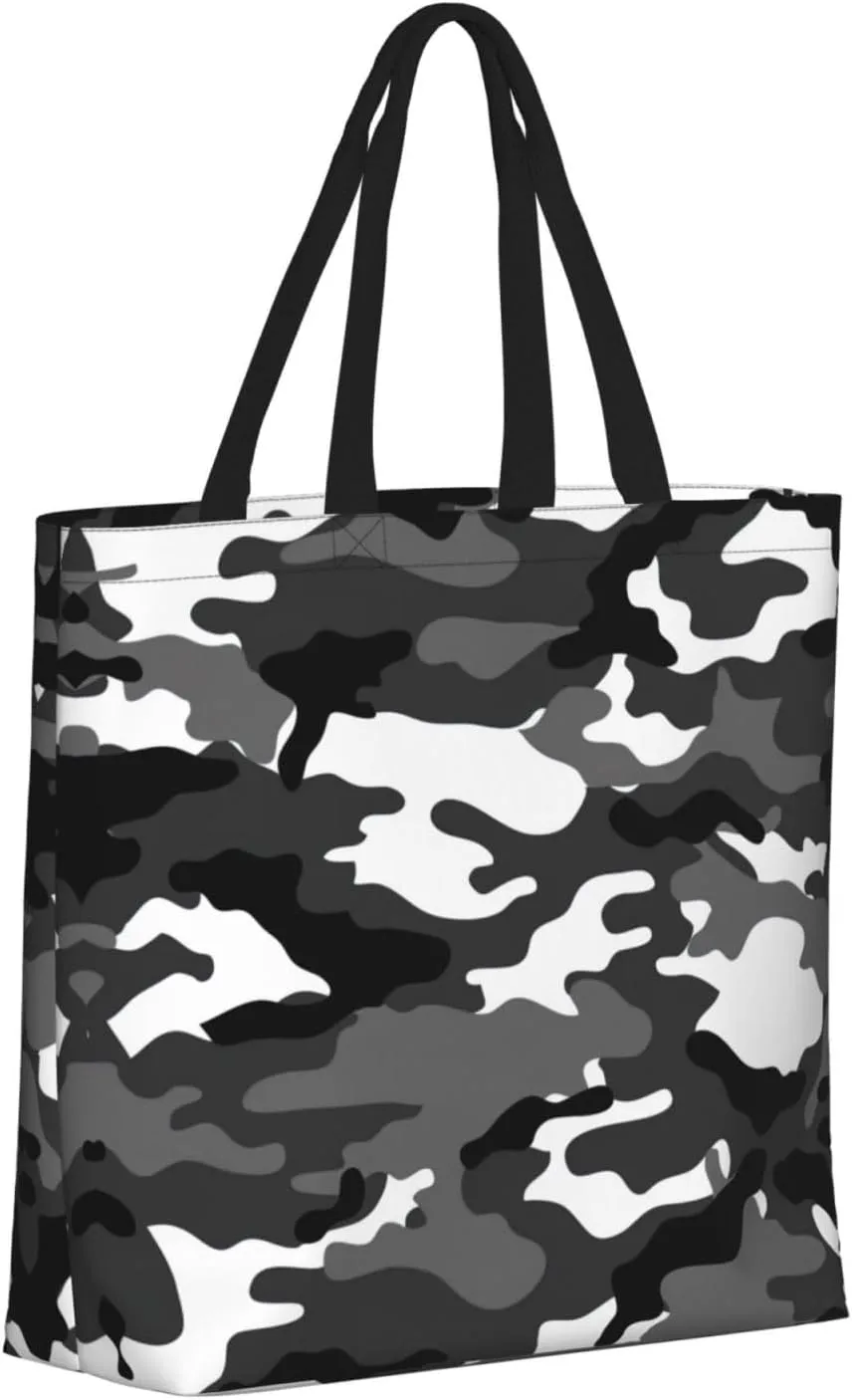 Cow Fur Print Print Tote Bags Reusable Grocery Bag Shoulde Bag Handbag For Office Shopping Travel Women Casual Work