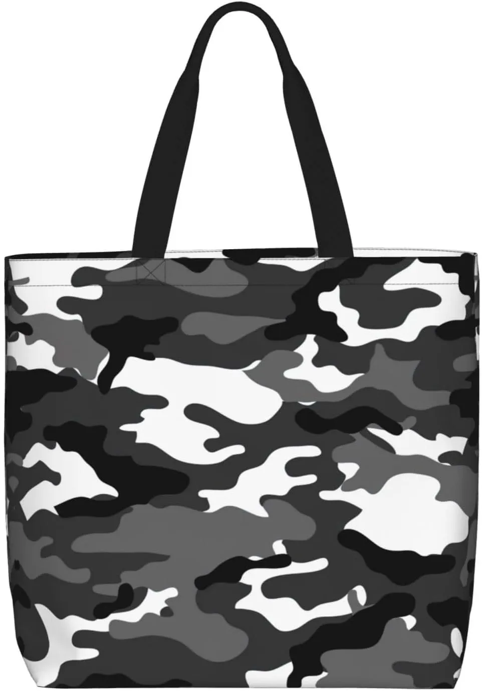 Cow Fur Print Print Tote Bags Reusable Grocery Bag Shoulde Bag Handbag For Office Shopping Travel Women Casual Work