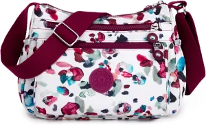 Crossbody Bag for Women Lightweight Pocketbook Nylon Waterproof Shoulder Purse Messenger Bag