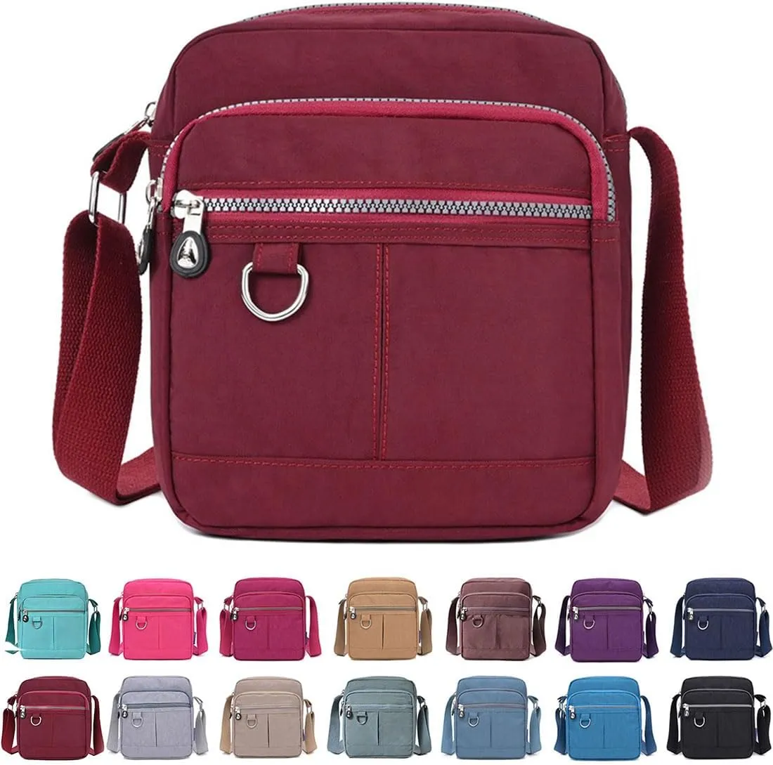Crossbody Bag Purse For Women Nylon Waterproof Shoulder Handbags Casual Travel Messenger Bag Lightweight Pocketbooks