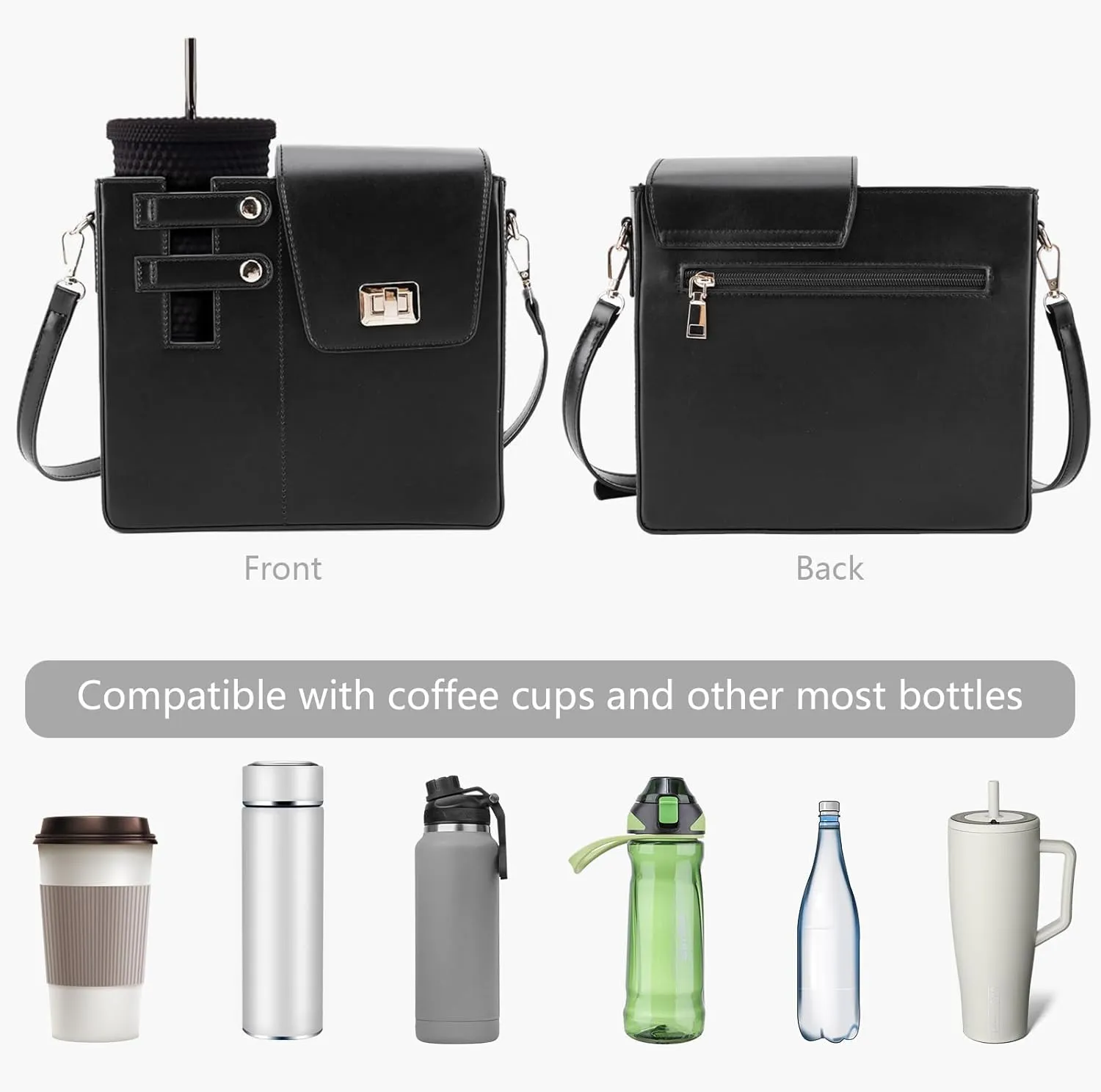Crossbody Bags for Women Water Cup Purse with Cup Holder Outdoor Portable Crossbody Cup Holder Bag Water Bottle Purse