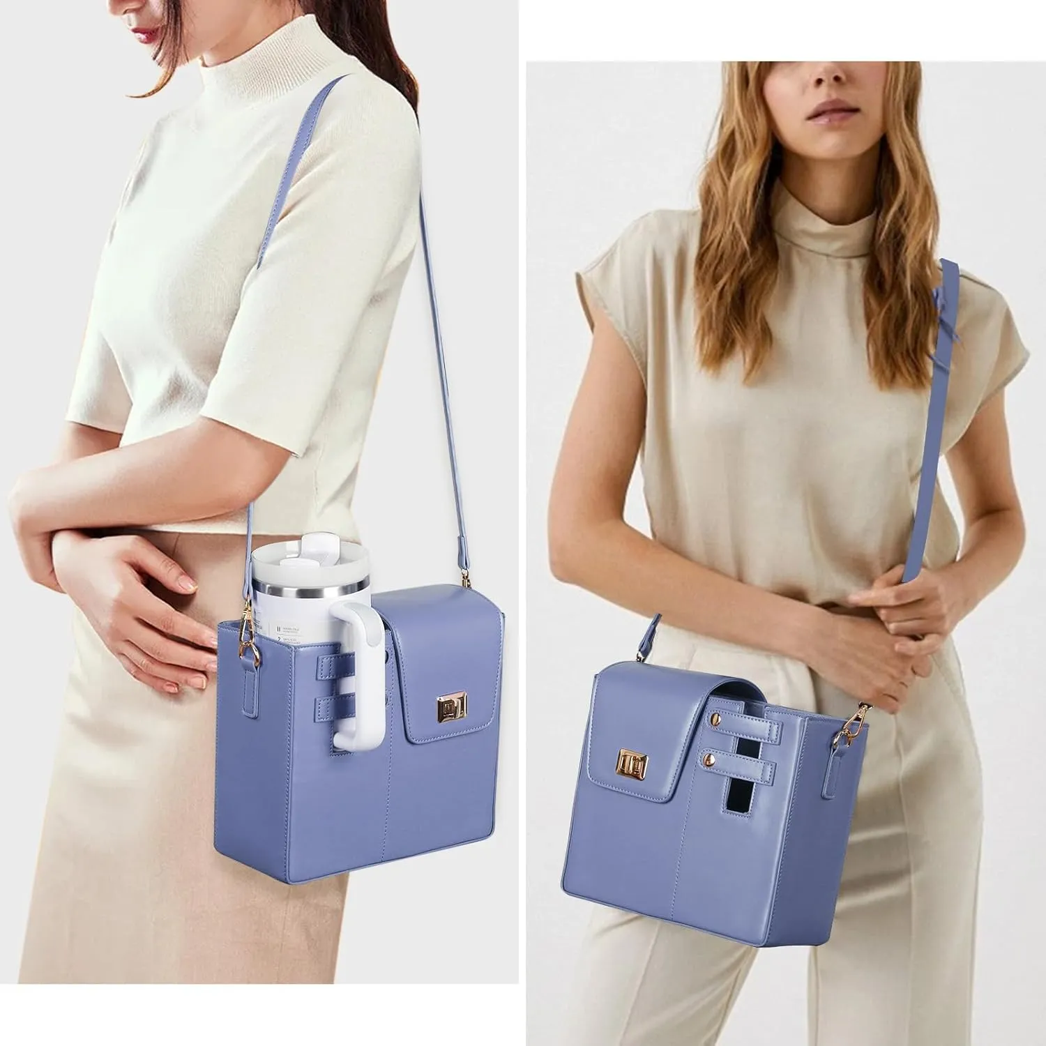 Crossbody Bags for Women Water Cup Purse with Cup Holder Outdoor Portable Crossbody Cup Holder Bag Water Bottle Purse
