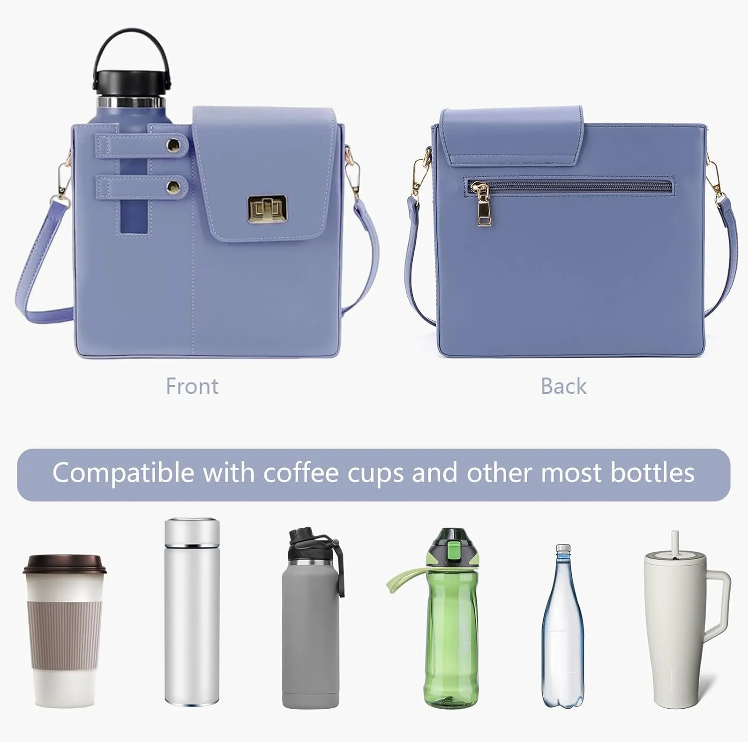 Crossbody Bags for Women Water Cup Purse with Cup Holder Outdoor Portable Crossbody Cup Holder Bag Water Bottle Purse