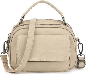 Crossbody Purses for Women Top Handle Women's Crossbody Handbags Vegan Leather Small Crossbody Bag for Travel