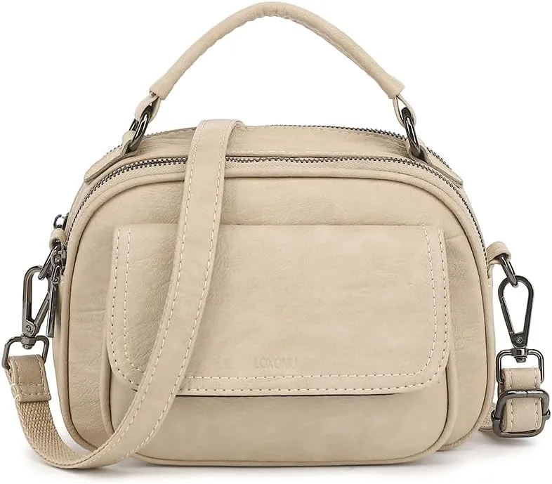 Crossbody Purses for Women Top Handle Women's Crossbody Handbags Vegan Leather Small Crossbody Bag for Travel