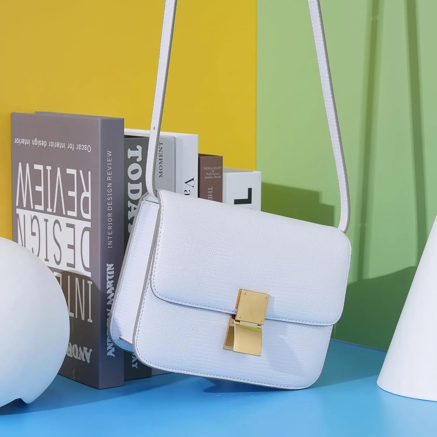 Crossbody Shoulder Bag for Women Cute Soft PU Leather Small Purse Handbags with Adjustable Strap