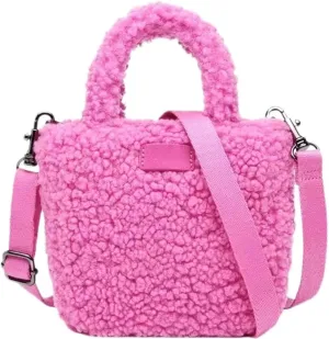 Cute Fluffy Bag for Women Furry Purse Handbags for Girls Fluffy Shoulder Bag Tote Bag School Office Travel Essentials