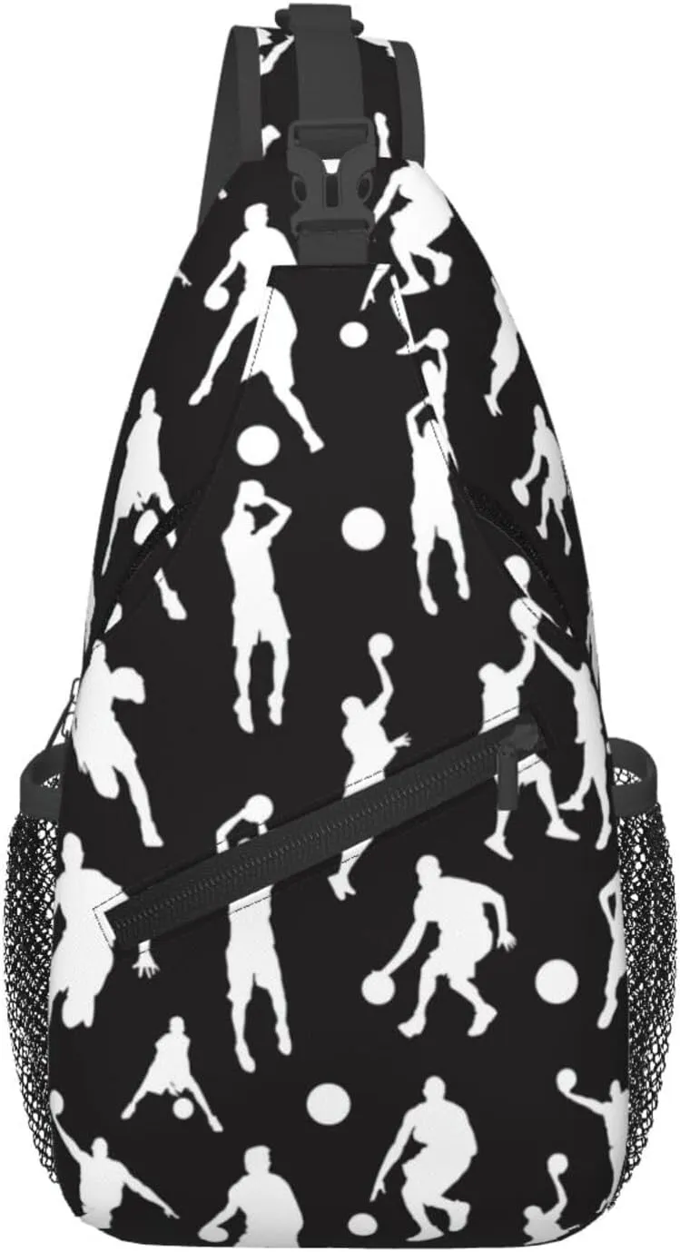 Cute Unicorns Crossbody Bag Adjustable Sling Bag Casual Chest Bags Travel Shoulder Backpack