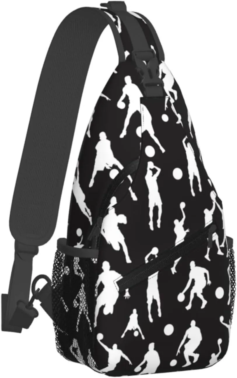 Cute Unicorns Crossbody Bag Adjustable Sling Bag Casual Chest Bags Travel Shoulder Backpack