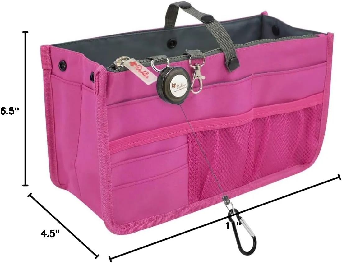 Dahlia Patented Handbag Purse Organizer Insert - STURDY Flexible