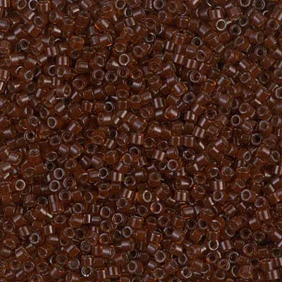 DB 1392, Amber/Cinnamon-Transparent-Glazed-SL - Miyuki Delica Beads - Size 11 - 5 grams - Japanese Cylinder Seed Beads - Wholesale & Retail