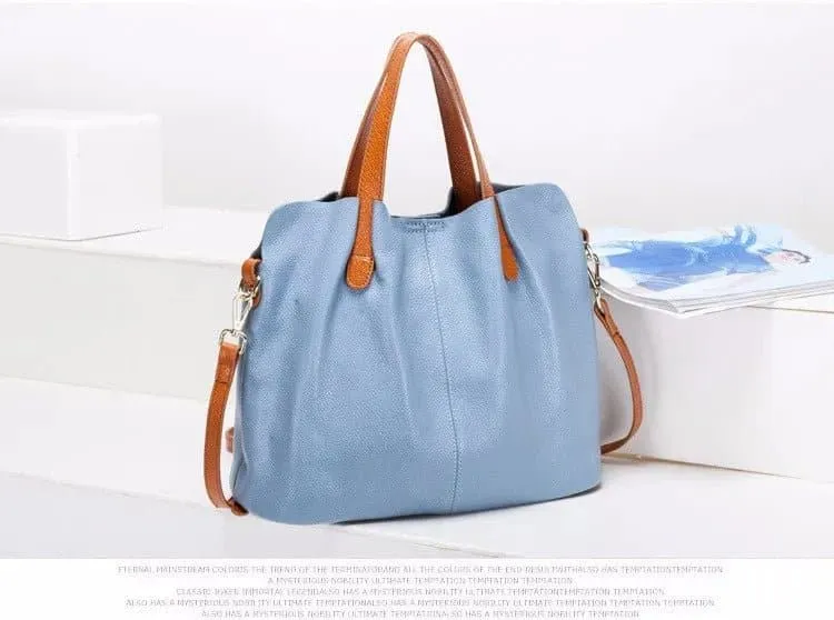 Designer Genuine Leather Soft Shoulder Crossbody Bag