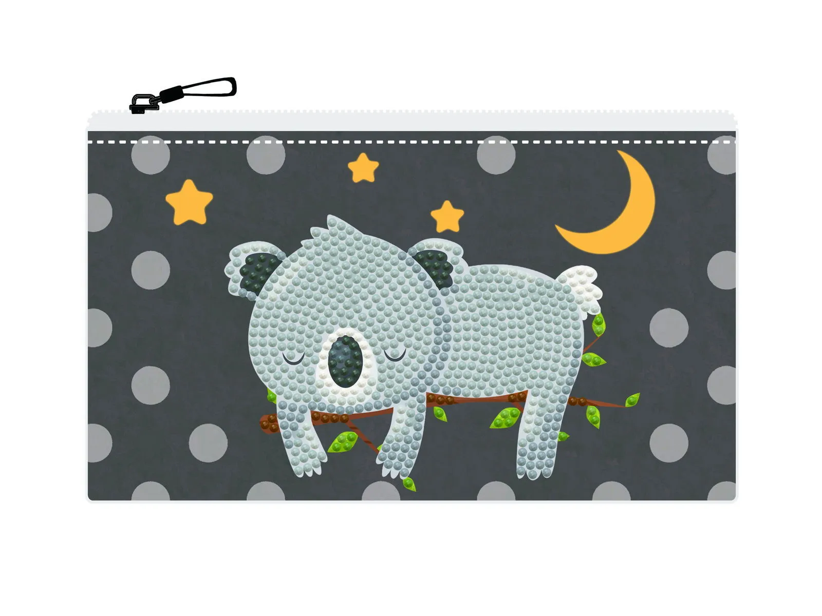 Diamond Dotz Sleepy Time Koala Zipper Pouch - 5.51 x 8.46 in